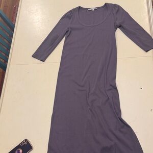 The Nines by HATCH Lavender Long Sleeve Dress